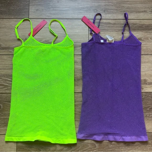 Y2K Fishnet Tank Tops - Picture 2 of 3